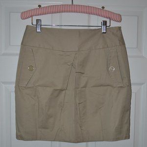 Gap Khaki Safari Skirt - Pockets, Fully Lined Sz 4